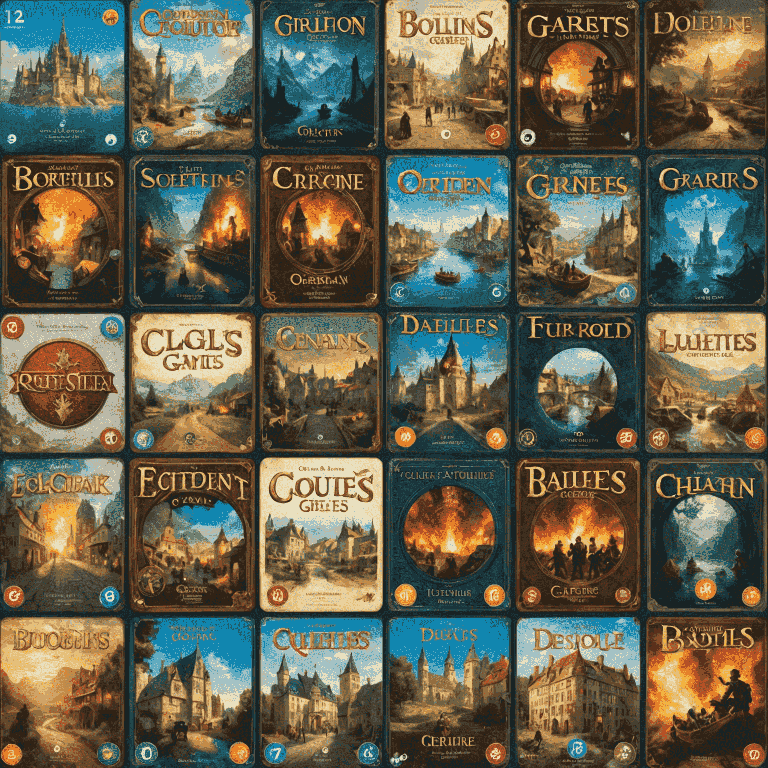 2024'ün en iyi 10 Avrupa masa oyununu gösteren kolaj. Oyun kutuları, oyun tahtaları ve oyun parçalarının görüntüleri.